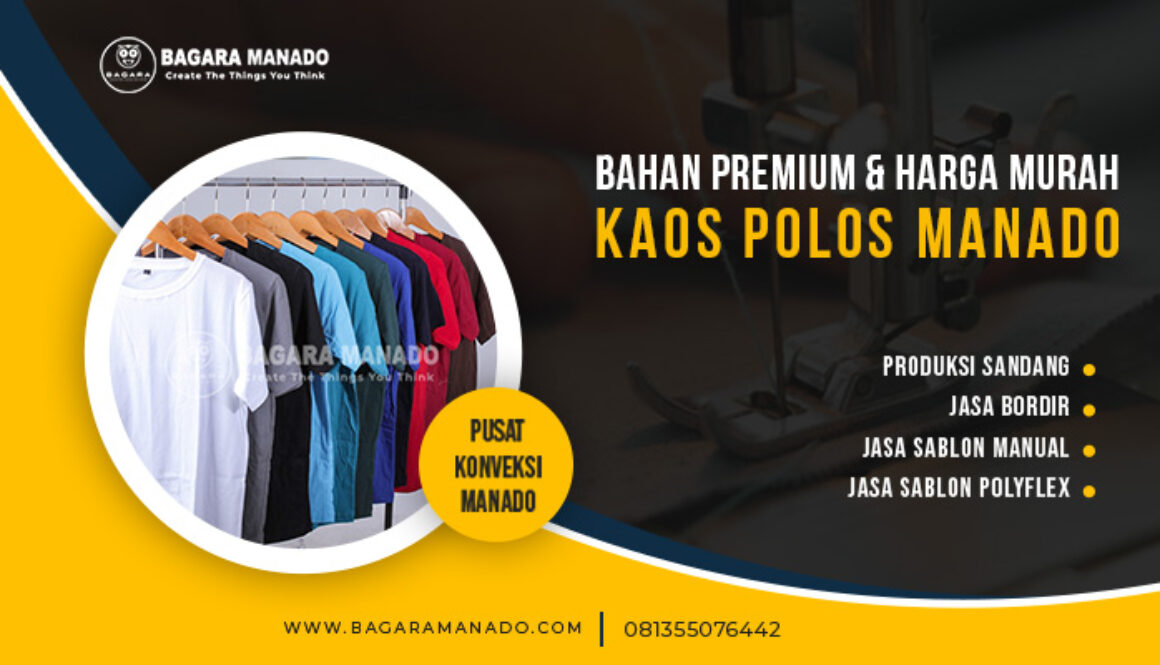kaos polos manado