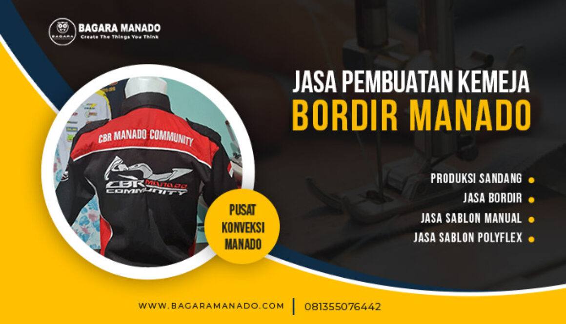 jasa pembuatan kemeja bordir manado