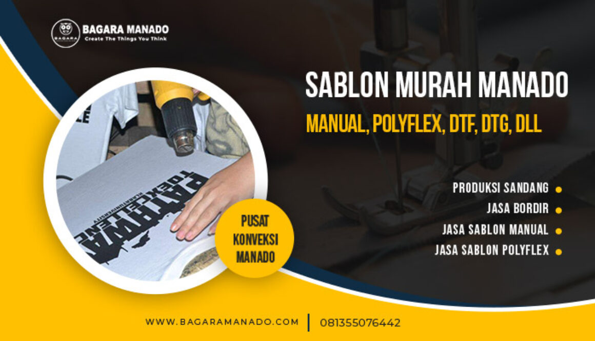 sablon murah manado