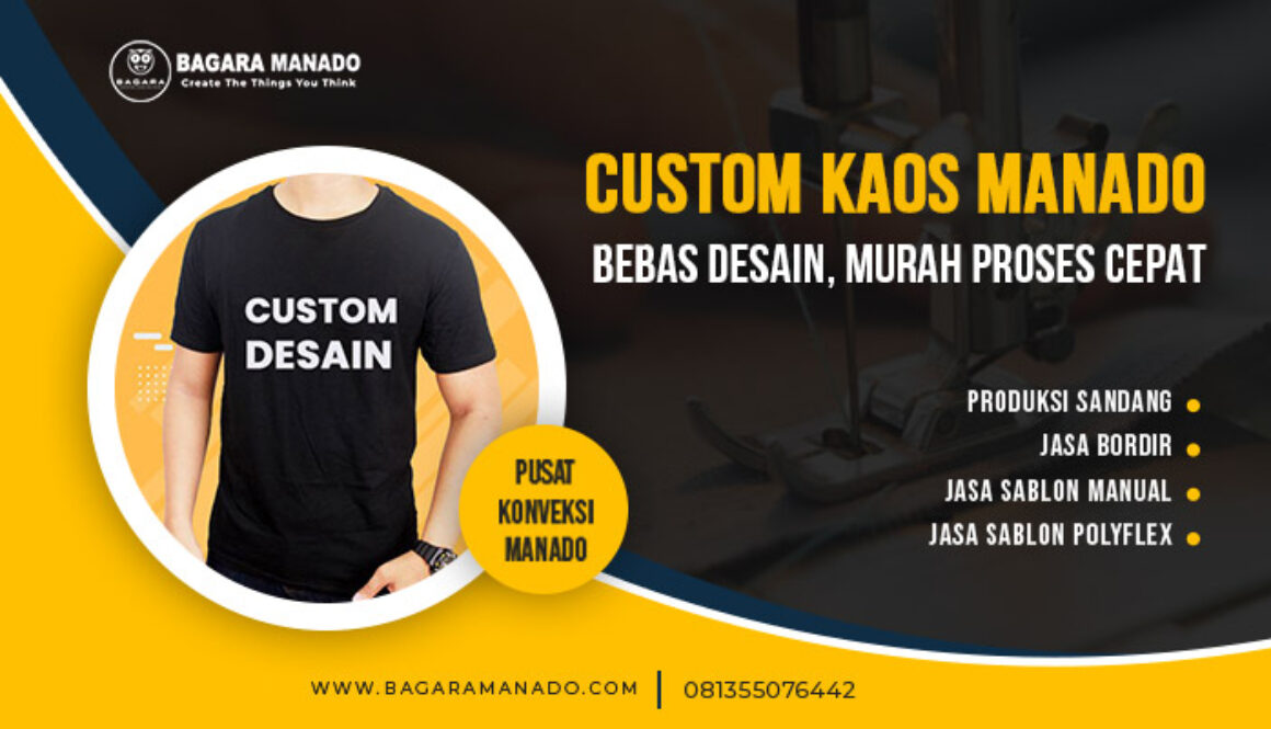 custom kaos manado