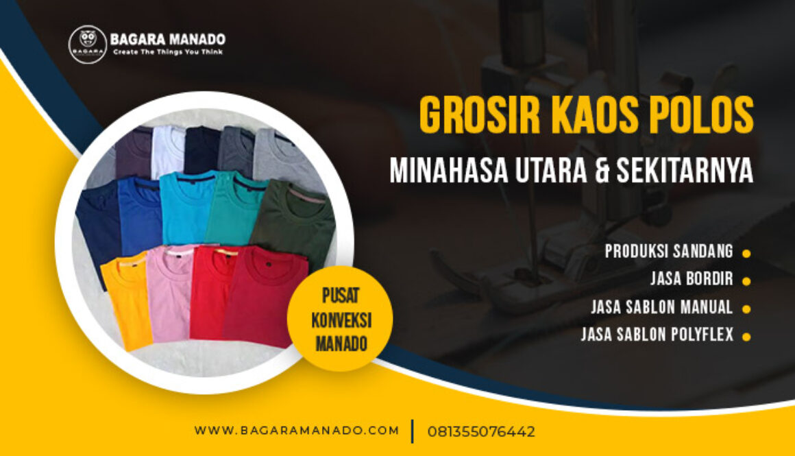 grosir kaos polos minahasa